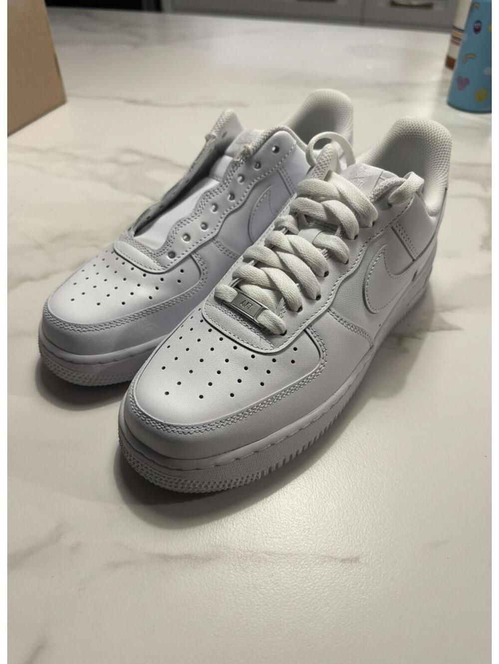 Nike Air Force 1 '07 Low Triple White- 8.5 (New) -Missing original laces and box